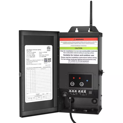 Professional Grade Smart 200 Watt Metal Landscape Lighting Transformer Hub