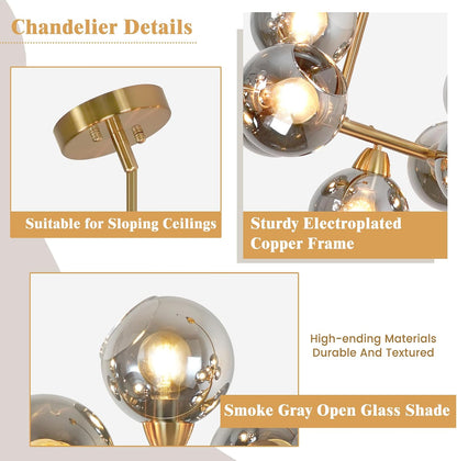 75'' Gold Linear Chandeliers for Dining Room Modern Extra Large Chandelier