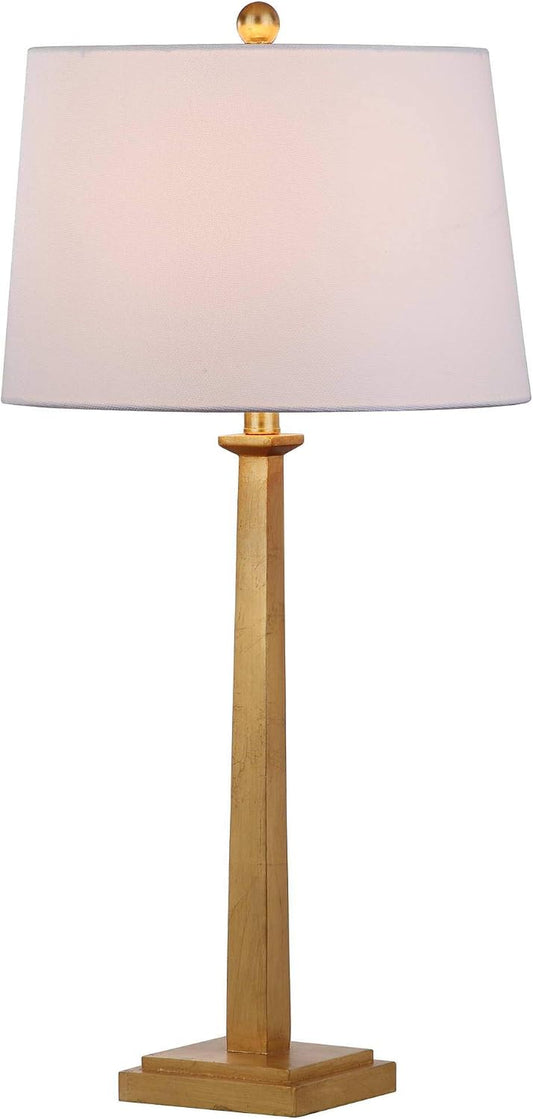SAFAVIEH Andino Table Lamp Set of 2, 31.5" Glam Gold/White TBL4024A-SET2