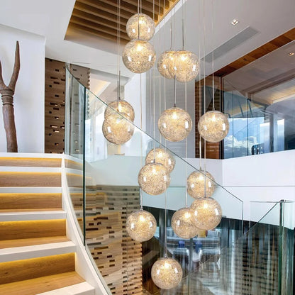 Modern Home Decoration Led Lights, Stair Chandelier, Living Room Chandelier, Glass Chandelier, Indoor Lighting