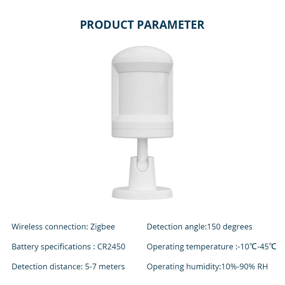 Zigbee 3.0 Motion Sensor Detector Smart Sensor Home Security System PIR Motion Sensor Work with Tuya Smart Life App