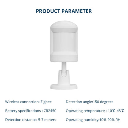 Zigbee 3.0 Motion Sensor Detector Smart Sensor Home Security System PIR Motion Sensor Work with Tuya Smart Life App