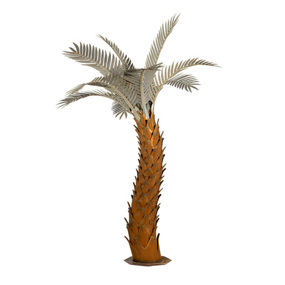 10' Sunset Palm Tree Sculpture by Desert Steel