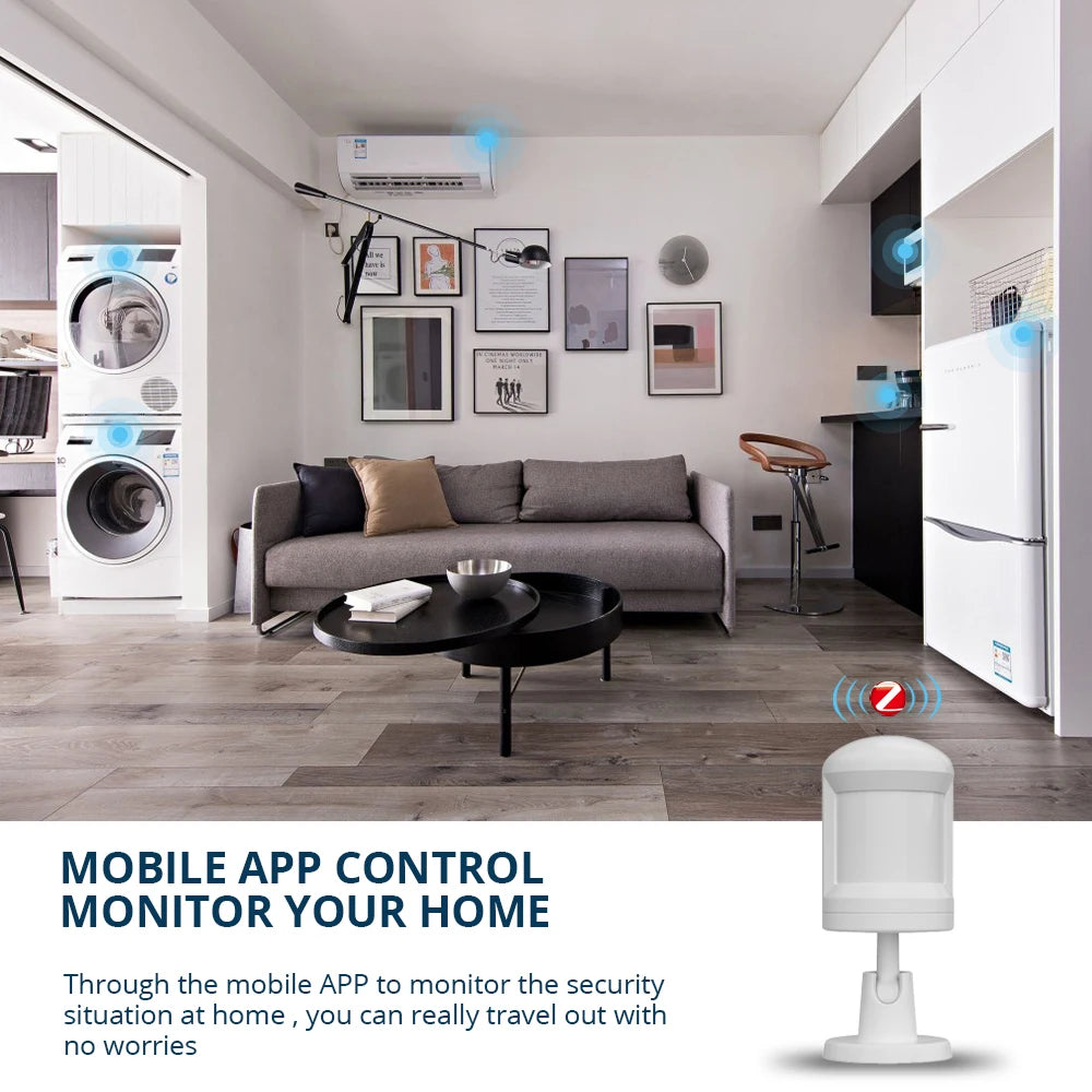 Zigbee 3.0 Motion Sensor Detector Smart Sensor Home Security System PIR Motion Sensor Work with Tuya Smart Life App