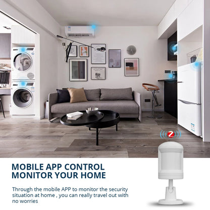Zigbee 3.0 Motion Sensor Detector Smart Sensor Home Security System PIR Motion Sensor Work with Tuya Smart Life App