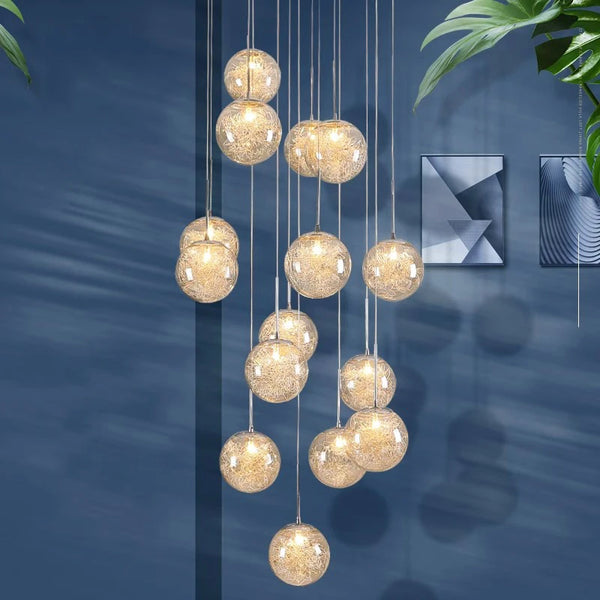 Modern Home Decoration Led Lights, Stair Chandelier, Living Room Chandelier, Glass Chandelier, Indoor Lighting