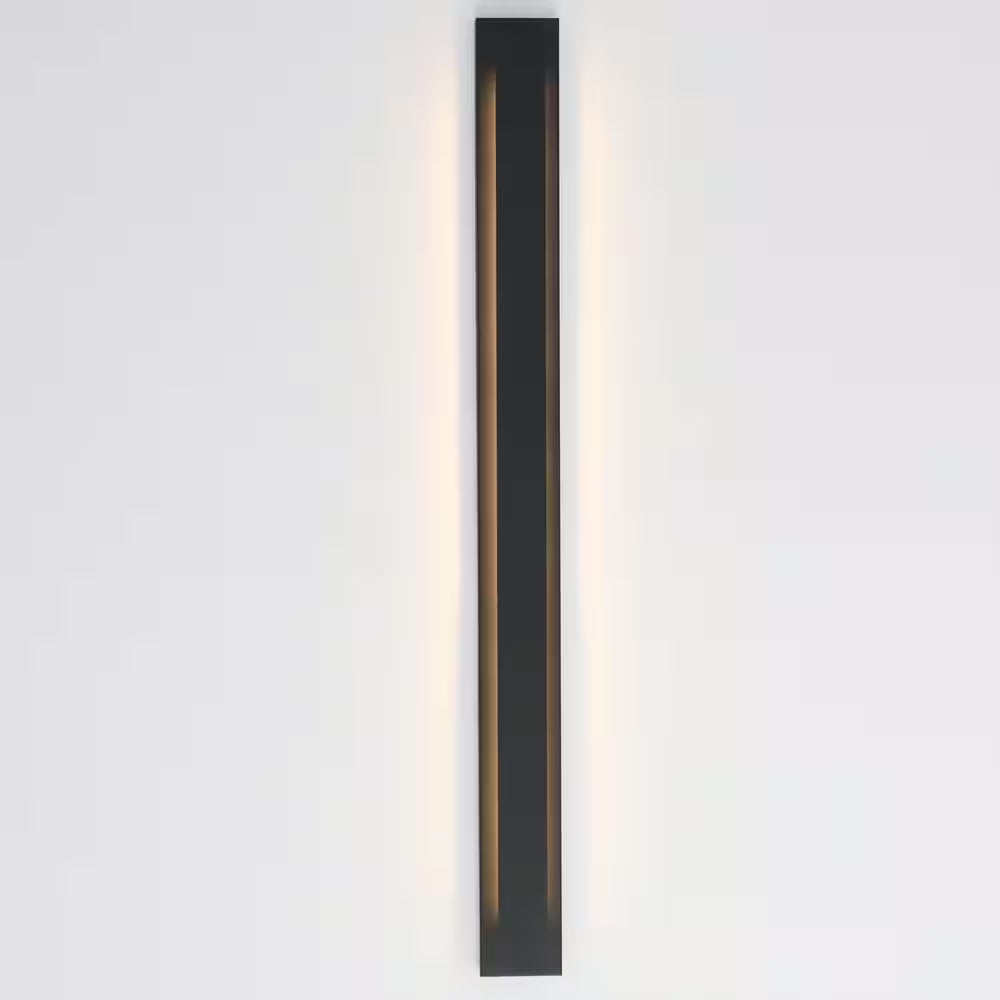 50 In. Black Rectangle LED Dimmable Outdoor Waterproof Wall Sconce for Porch,Front Door,Living Room,Aisle