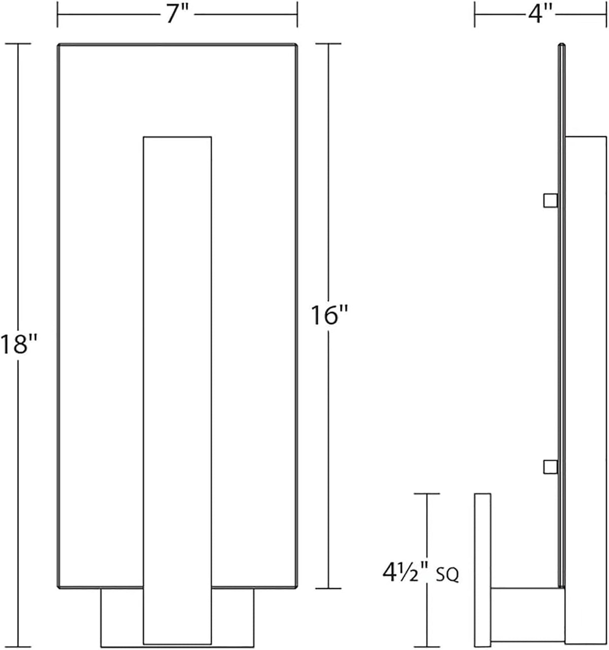 Modern Lighting 2725.98-WL Midtown LED Wall Sconce for Indoor or Outdoor Use - 3000K - 16" - Textured White