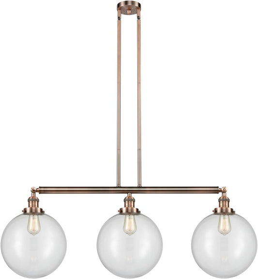 Lighting 213-AC-G202-12-LED Xx-Large Beacon 3 Light Island Light, Antique Copper