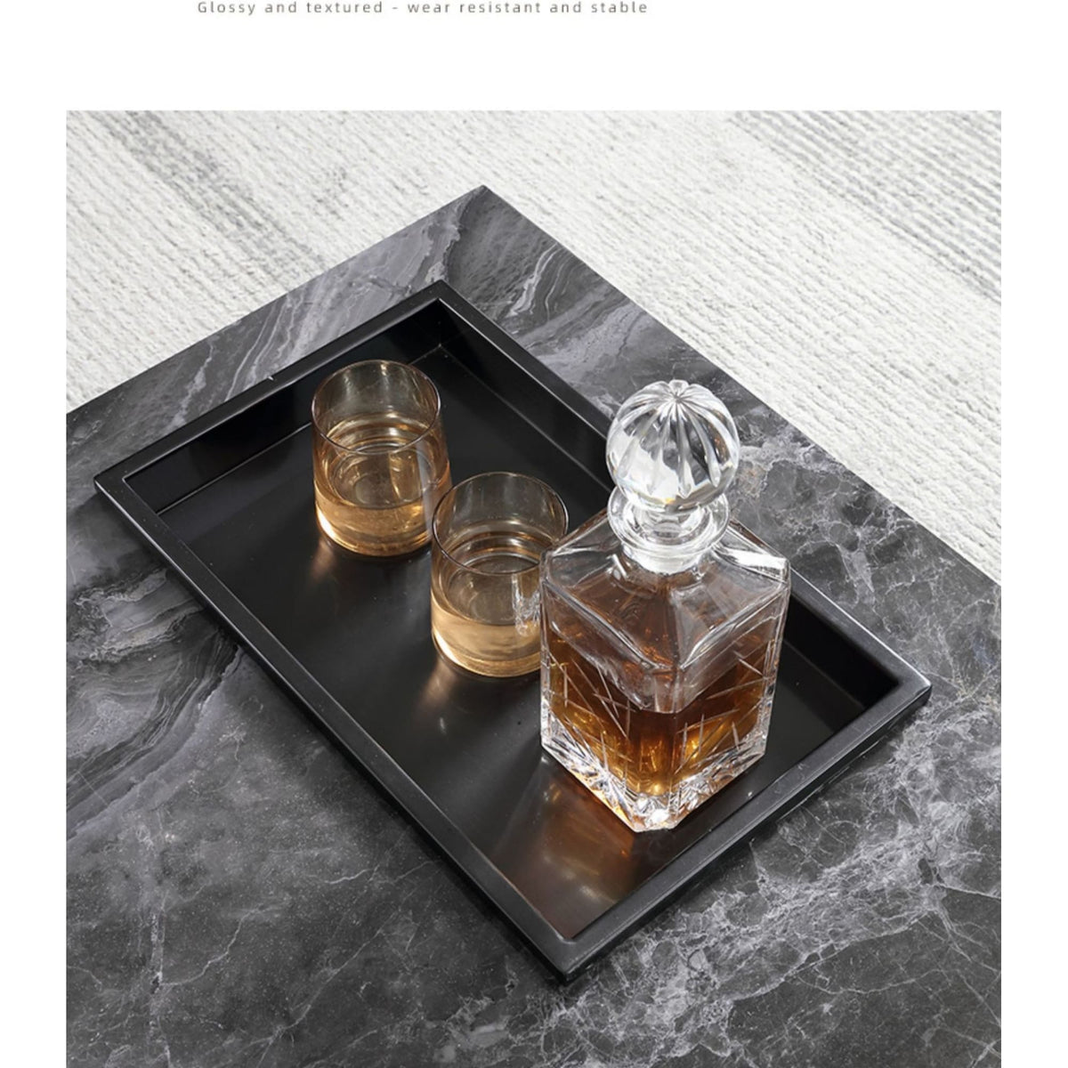 Light Luxury Sintered Stone Square Coffee Table