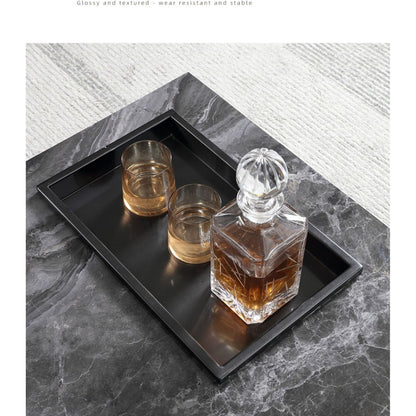 Light Luxury Sintered Stone Square Coffee Table