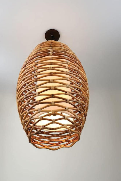 Balboa 1-Light Wall Sconce | Textured Bronze Finish | Made of Hand-Worked Iron & Natural Woven | 10.25" W X 14.5" H Profile | Rattan Shade | B6741-TBZ