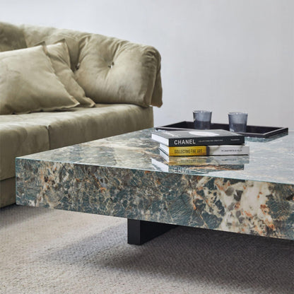 Light Luxury Sintered Stone Square Coffee Table