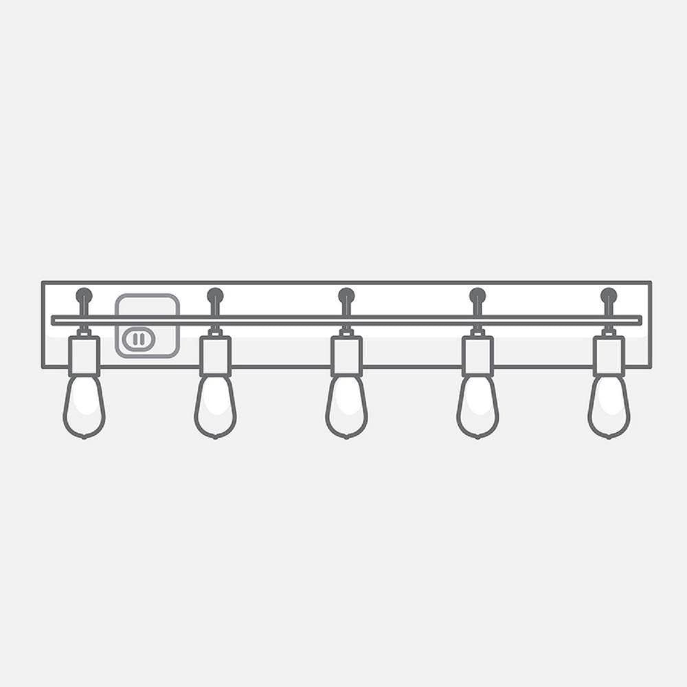 Georgia 1-Light 11 In. Aged Iron Wall Sconce with White Linen Shade