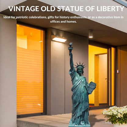 Bronze Statue of Liberty Figurine Lady Freedom Sculpture Decor