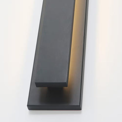 50 In. Black Rectangle LED Dimmable Outdoor Waterproof Wall Sconce for Porch,Front Door,Living Room,Aisle