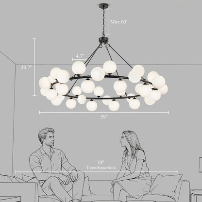Dining Room Chandelier 60 Inch Sputnik Chandeliers for High Ceilings Large