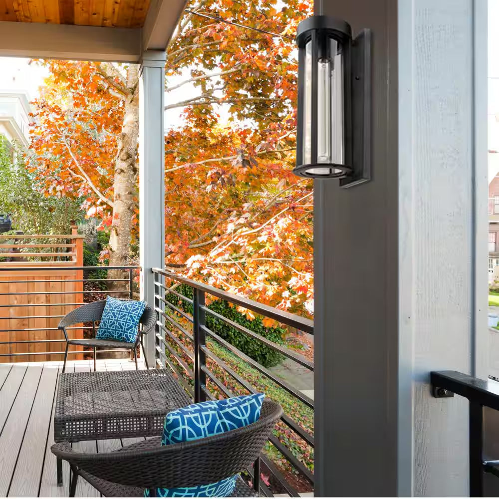 Beckham Black Rustic Indoor/Outdoor 1-Light Wall Sconce