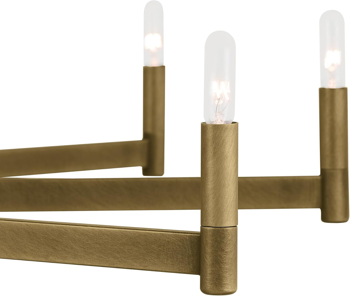 Erzo 48" 8-Light Chandelier, Natural Brass, 52613NBR