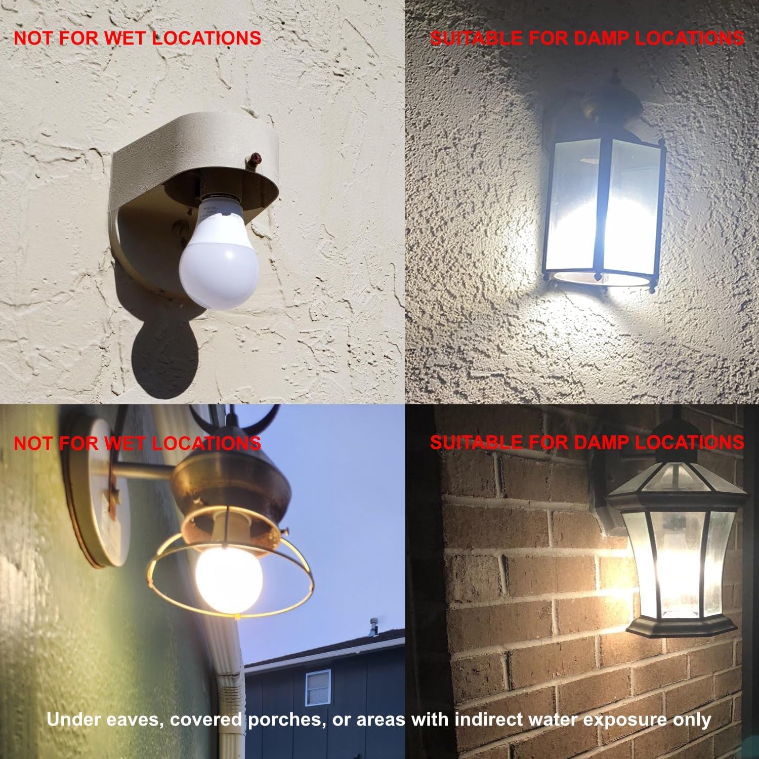 Dusk to Dawn Light Bulb 7W E26 Smart Sensor LED Bulbs Built-In Photosensor Detection with Auto Switch Outdoor Indoor LED Lighting Lamp for Porch Front Door Garage Basement (Cool White, 2 Pack)