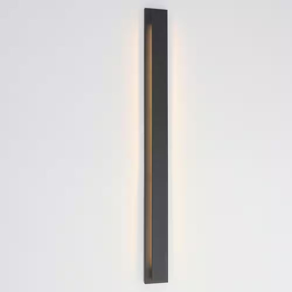 50 In. Black Rectangle LED Dimmable Outdoor Waterproof Wall Sconce for Porch,Front Door,Living Room,Aisle