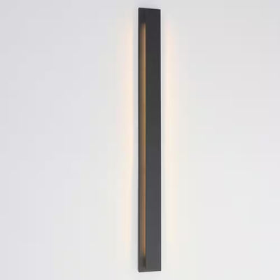 Ultra High Performance Architectural 50-Inch Black Rectangular LED Dimmable Waterproof Wall Sconce Lighting System for Exterior and Interior Ambient Design Collection