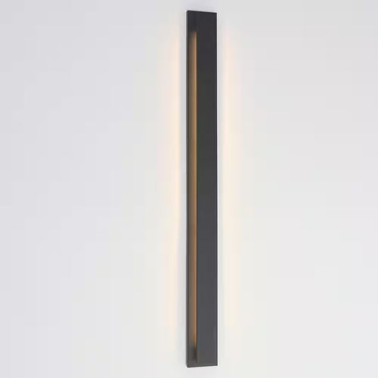 50 In. Black Rectangle LED Dimmable Outdoor Waterproof Wall Sconce for Porch,Front Door,Living Room,Aisle