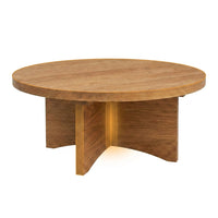 Round Coffee Table Crafted for Modern Living, Solid Wood Base, Reclaimed Hardwoods, Sustainable Materials — How It Works