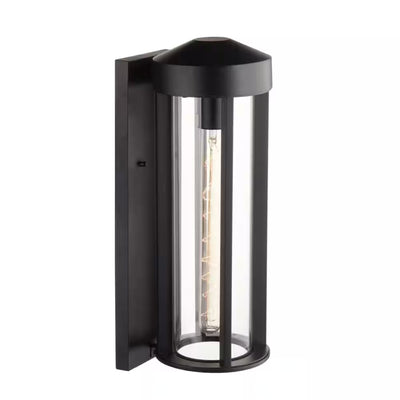 Professional Grade Beckham Black Rustic 1-Light Indoor/Outdoor Wall Sconce Lighting System for Exterior and Interior Design