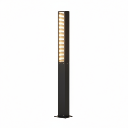 Commercial Grade Matte Black Aluminum Path Bollard Series