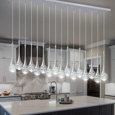 16 Lights Modern Glam Crystal Chandelier for High Ceiling LED Dimmable Pendant Light for Staircase Foyer Enterway Living Room Chandelier Lighting Silver