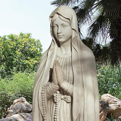 Blessed Virgin Mary Statue, Stone, 6ft H - lifesize