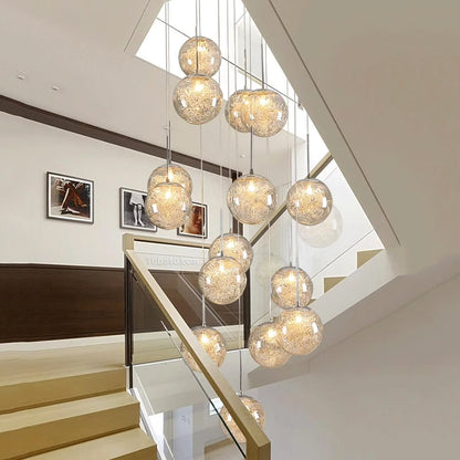 Modern Home Decoration Led Lights, Stair Chandelier, Living Room Chandelier, Glass Chandelier, Indoor Lighting