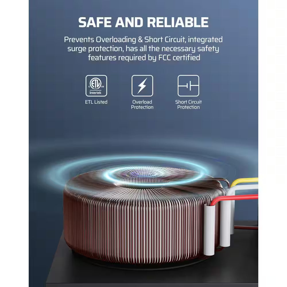 Smart Low Voltage Landscape Lighting Transformer 200W 3 Independent Outputs Remote Control Timer Weatherproof