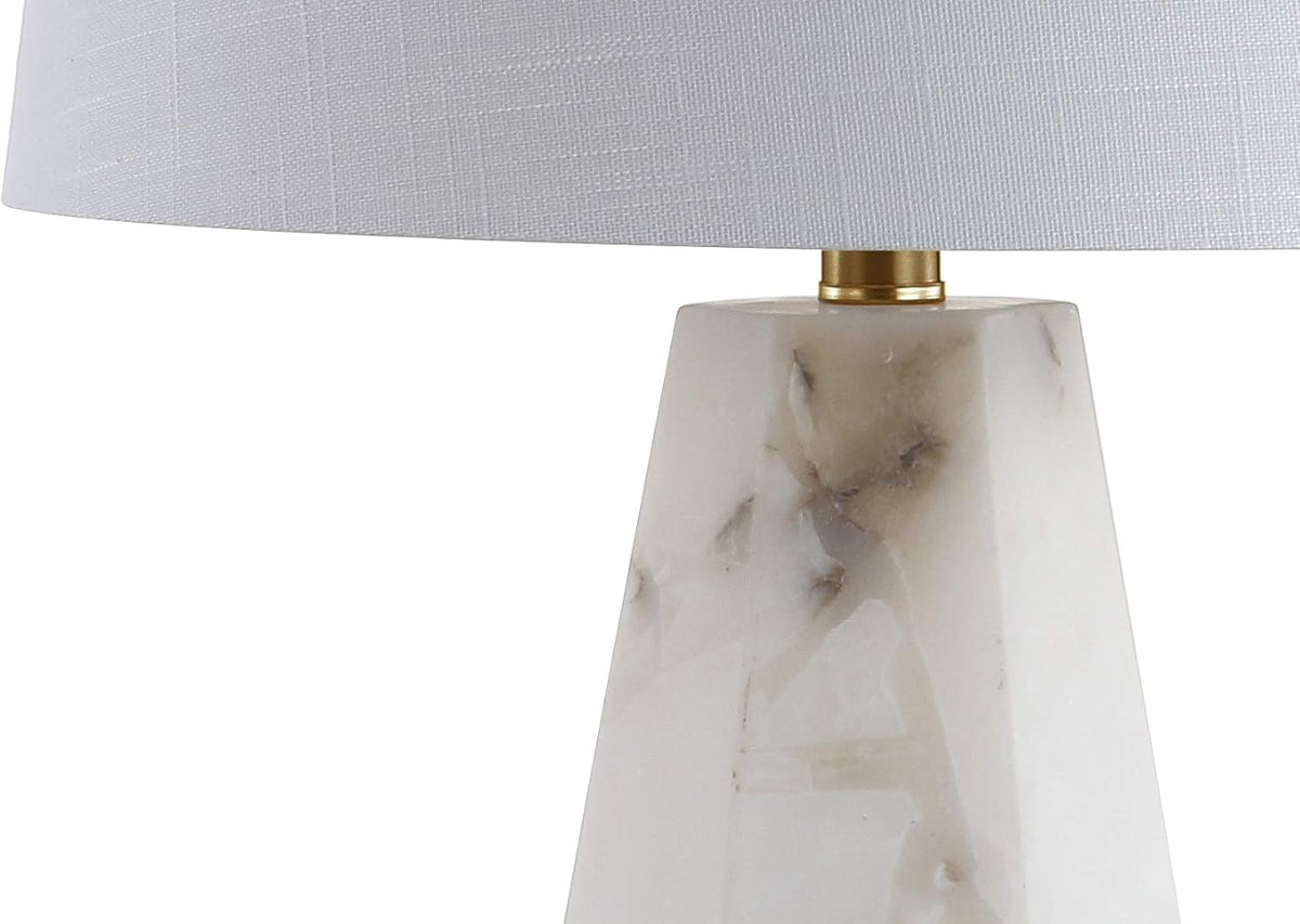 Xio Table Lamp Alabaster Metal 25.5", Natural/Brass Gold