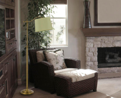 Lighting BO-2205FL-AB Transitional One Light Floor Lamp from Wilmington Collection in Brass - Antique Finish, 28.00 Inches, Copper