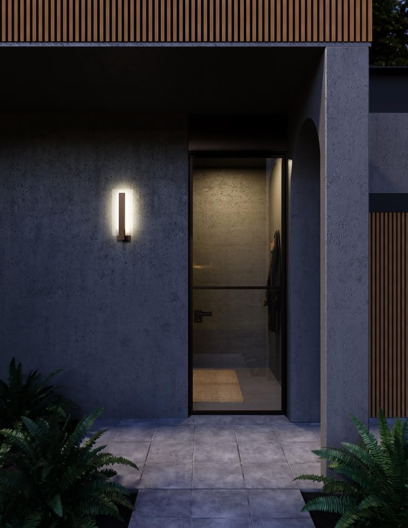 Modern Lighting 2725.98-WL Midtown LED Wall Sconce for Indoor or Outdoor Use - 3000K - 16" - Textured White
