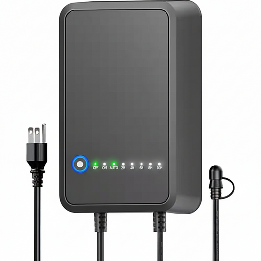 High Performance Architectural 100W Smart Landscape Lighting Transformer with Automatic Light Sensor Timer Control Module